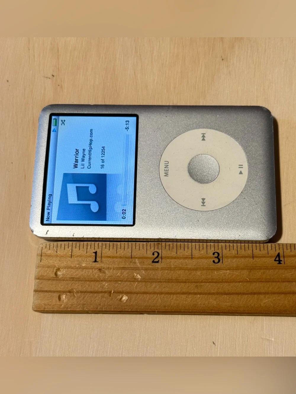 iPod Model:A1238 6thGEN 80GB Silver Tested Good w/12254-Song-Charg Read Info Blw